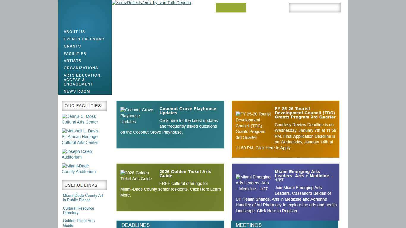 Home Miami-Dade County Department of Cultural Affairs